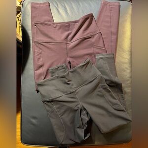 Old Navy 2-Pair High-Waisted PowerSoft 7/8 Leggings- Petite Small NWOT